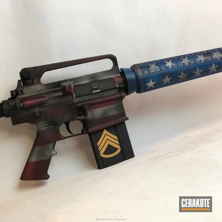 Powder Coating: Graphite Black H-146,Snow White H-136,NRA Blue H-171,Gold H-122,Tactical Rifle,American Flag,FIREHOUSE RED H-216
