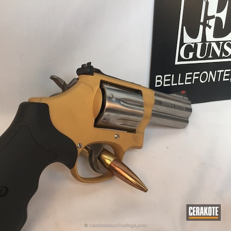 Powder Coating: Smith & Wesson,Gold H-122,Revolver