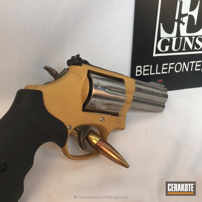 Cerakoted: Smith & Wesson,Revolver,Gold H-122