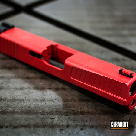 Powder Coating: Slide,Custom Glock Slide,FIREHOUSE RED H-216