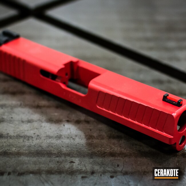 Cerakoted: FIREHOUSE RED H-216,Custom Glock Slide,Slide