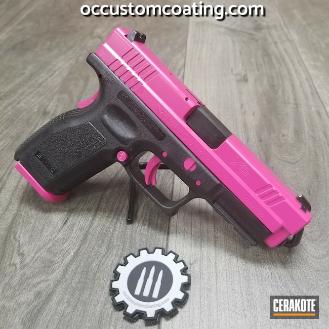 Cerakoted: SIG™ PINK H-224,Springfield XD,Pistol,Springfield Armory,Handguns,Ladies