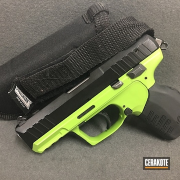 Cerakoted H-146 Graphite Black And H-168 Zombie Green