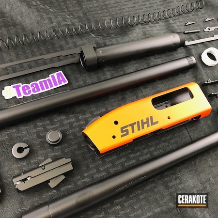 Powder Coating: Hunter Orange H-128,Bright White H-140,Graphite Black H-146,Shotgun,Stihl