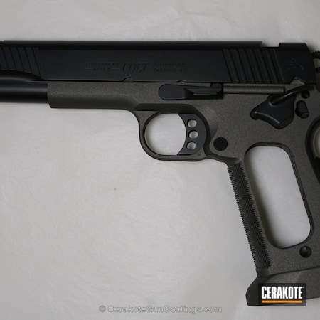 Powder Coating: Graphite Black H-146,Pistol,Colt 1911,Tungsten H-237,Colt