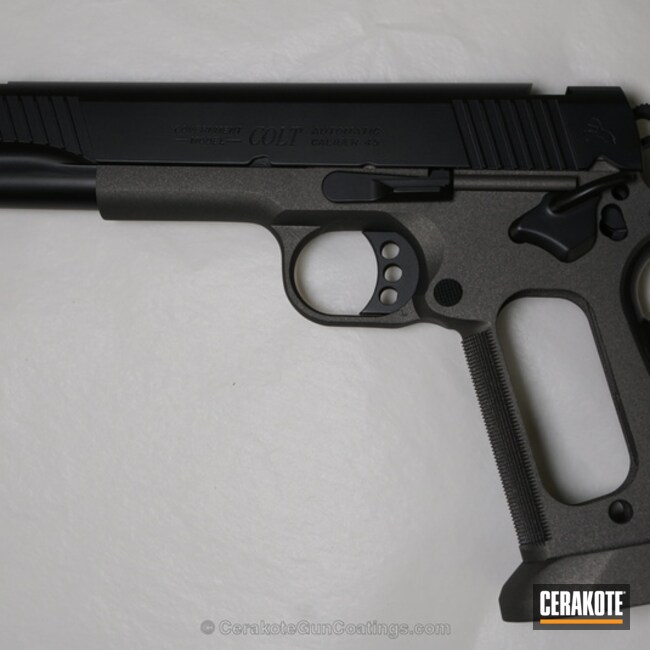 Cerakoted: Graphite Black H-146,Colt,Colt 1911,Tungsten H-237,Pistol