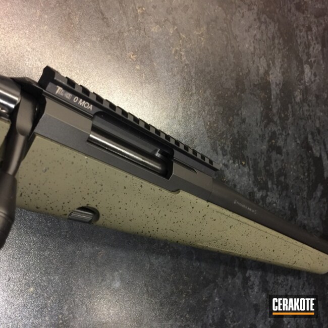 Cerakoted: Bolt Action Rifle,Rifle Stock,Graphite Black H-146,MAGPUL® FOLIAGE GREEN H-231