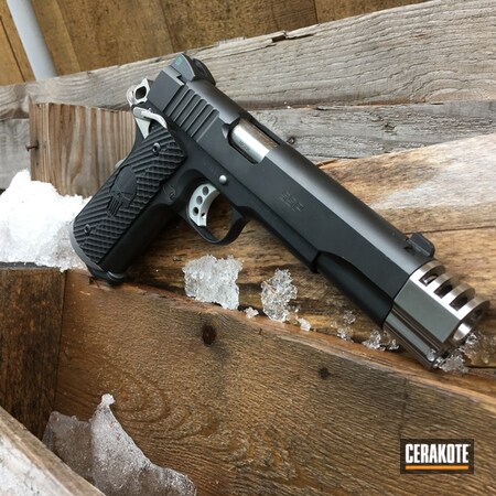 Powder Coating: Graphite Black H-146,1911,Pistol,Punisher,Para-Ordnance,VZ Grip