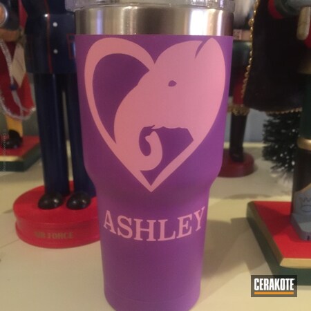 Powder Coating: Bazooka Pink H-244,Bright Purple H-217,Stainless Steel Cup,More Than Guns,Cups
