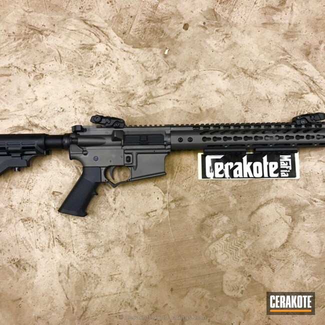 Cerakoted: Texas Cerakote,Tungsten H-237,Tactical Rifle,AR-15