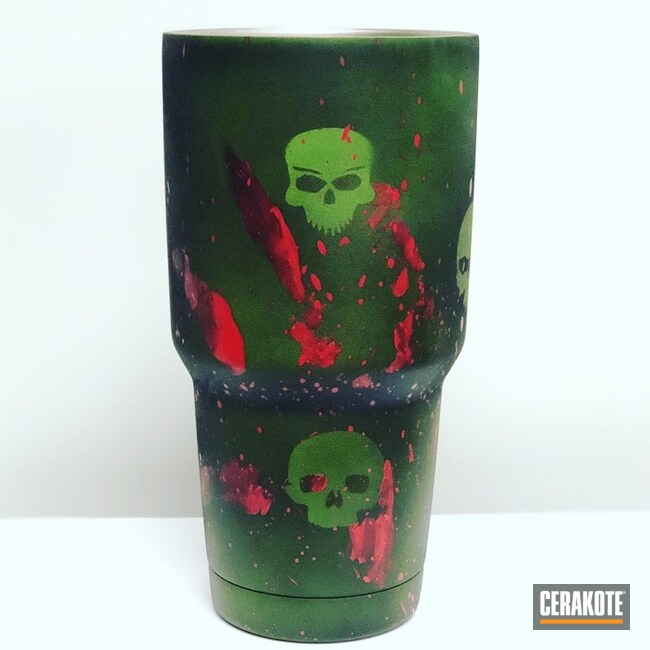 Cerakoted: Zombie,FIREHOUSE RED H-216,Graphite Black H-146,Distressed,YETI,YETI Cup,Zombie Green H-168,More Than Guns