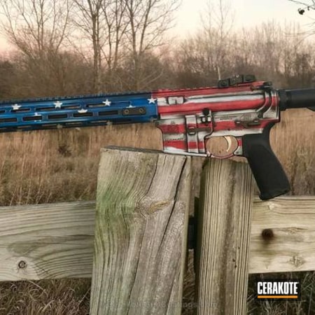 Powder Coating: Bright White H-140,Graphite Black H-146,Distressed,NRA Blue H-171,Springfield Armory,USMC Red H-167,Tactical Rifle,American Flag,Eclipse Gunworks