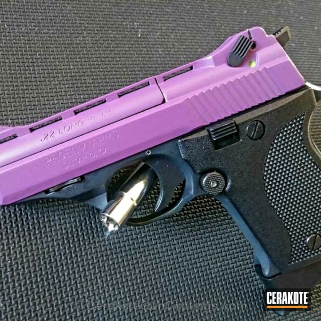 Cerakoted: Phoenix Arms,Bright Purple H-217,Two Tone,Zombie Green H-168,Pistol