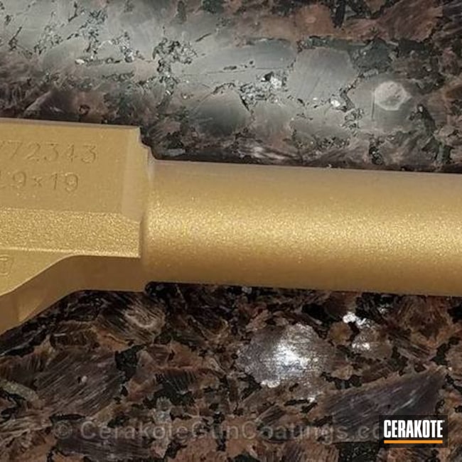 Cerakoted: Barrel,Solid Tone,Gun Parts,Gold H-122