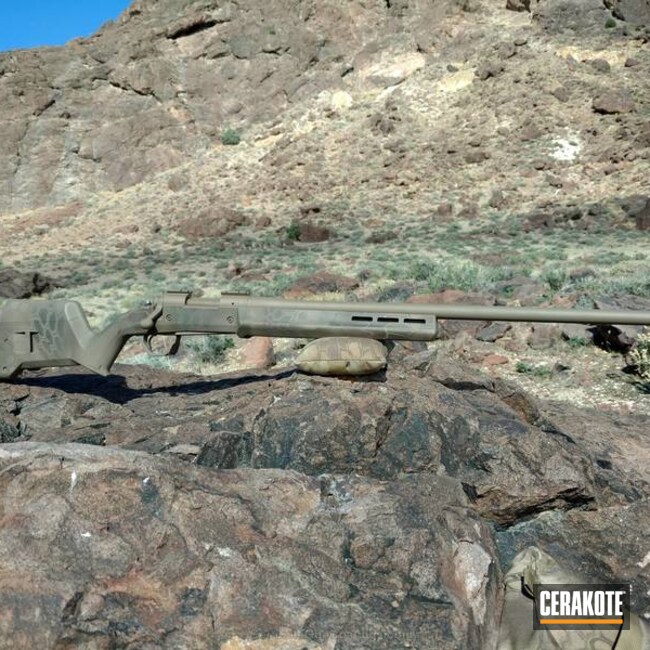 Cerakoted: Bolt Action Rifle,MAGPUL® FLAT DARK EARTH H-267,DESERT SAND H-199,Highlander Kryptek,MAGPUL® O.D. GREEN H-232
