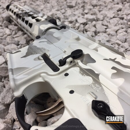 Powder Coating: Snow White H-136,BATTLESHIP GREY H-213,Tactical Rifle,Snow,Snow Camo,Bull Shark Grey H-214