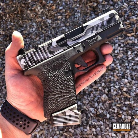 Powder Coating: Hidden White H-242,Glock,Pistol,Custom Camo,SIG™ DARK GREY H-210