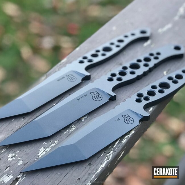 Fixed Blade Knives with Cobalt | Cerakote