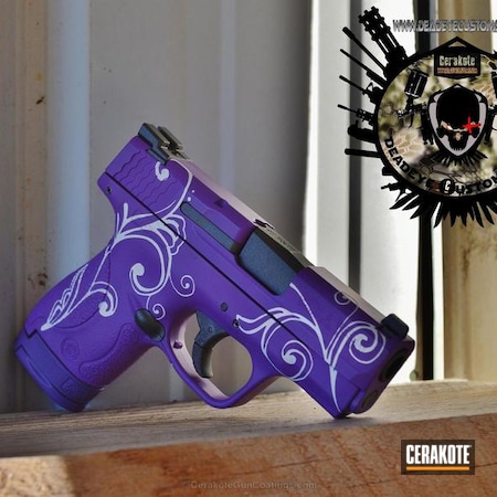 Powder Coating: Smith & Wesson M&P,Bright White H-140,Smith & Wesson,Girls Gun,Pistol,Bright Purple H-217,Tungsten H-237