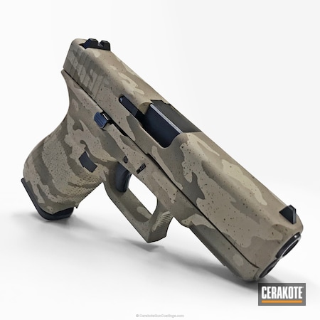 Powder Coating: Glock,DESERT SAND H-199,Pistol,Gen5,Glock 19,MultiCam,Desert Camo,Patriot Brown H-226
