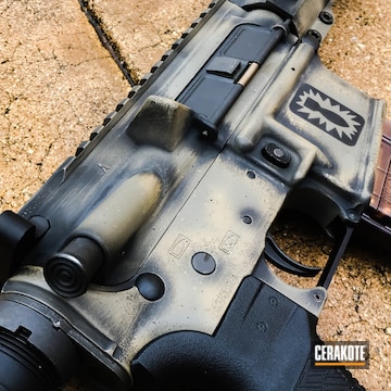 Cerakoted H-190 Armor Black, H-235 Coyote Tan And H-231 Magpul Foliage Green