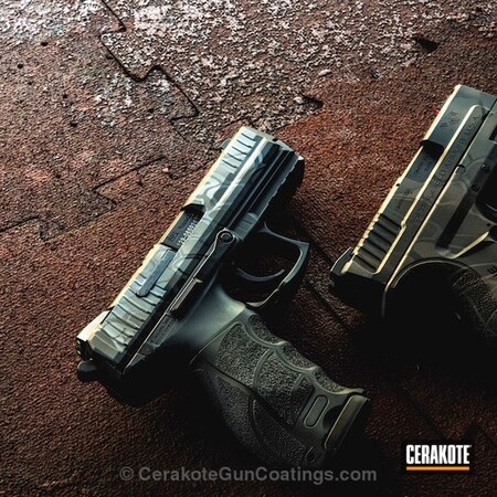 Powder Coating: HK Pistol,Graphite Black H-146,Heckler & Koch,Handguns,Steel Grey H-139,Camo,Sniper Grey H-234,MAD Dragon Camo,Kryptek