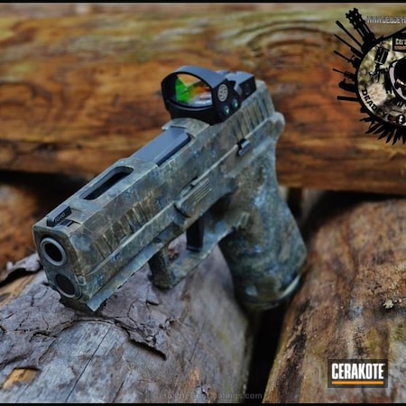 Powder Coating: Pistol,Custom Design,Sniper Green H-229,Sniper Grey H-234,Organic Pattern,DESERT VERDE H-256