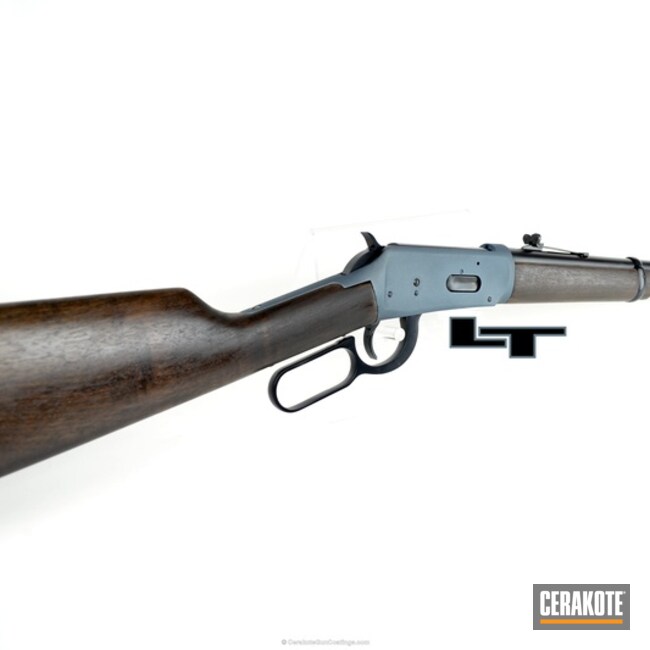 Cerakoted: Rifle,Winchester,Socom Blue H-245,Lever Action,Winchester Model 94,Blue Titanium H-185