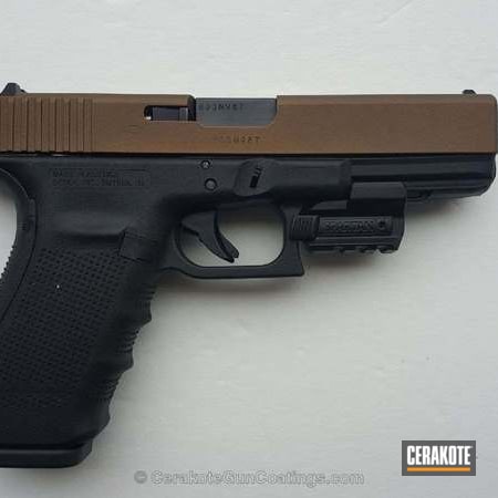 Powder Coating: Glock,Two Tone,Pistol,Burnt Bronze H-148