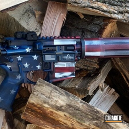 Powder Coating: KEL-TEC® NAVY BLUE H-127,Bright White H-140,American Flag,FIREHOUSE RED H-216,AR-15,Distressed American Flag