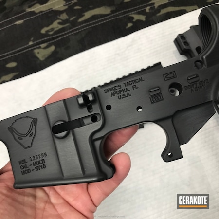 Powder Coating: Graphite Black H-146,Distressed,Aero Precision,Spike's Tactical,Midwest Industry,AR Pistol,Sniper Grey H-234,AR-15,Midwest Industries Handguard,Brushed