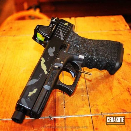Powder Coating: Graphite Black H-146,Glock,Black Multi Cam,Pistol,Glock 19,Noveske Bazooka Green H-189,Sniper Grey H-234,Stippled