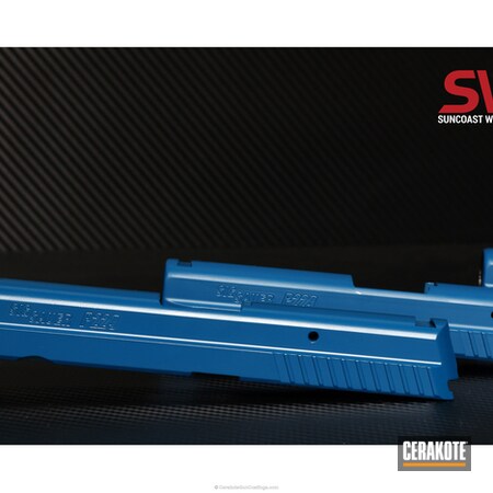 Powder Coating: Sig Sauer P229,Slides,Sig Sauer,Simunitions,Sky Blue H-169