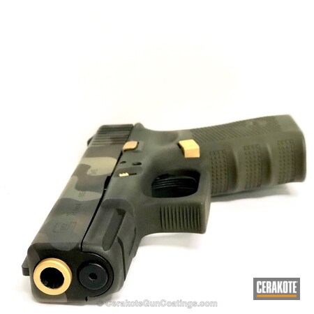 Powder Coating: Midnight Bronze H-294,Glock,Pistol,Gold H-122,Armor Black H-190,MultiCam,Glock 19,Sniper Grey H-234,Daily Carry,Multi Cam Green,Sniper Green H-229