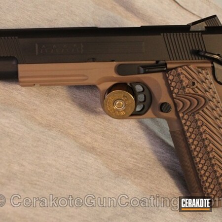 Powder Coating: BARRETT® BROWN H-269,Graphite Black H-146,1911,Handguns,Hero Guns