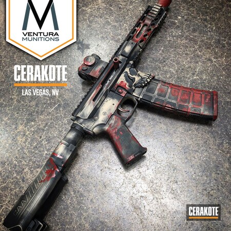 Powder Coating: DESERT SAND H-199,Armor Black H-190,Sharps Brothers,Tactical Rifle,FIREHOUSE RED H-216