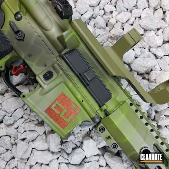 Cerakoted: Zombie Green H-168,DESERT VERDE H-256,Camo,Tactical Rifle,Noveske Bazooka Green H-189,Matching Set,AR-15