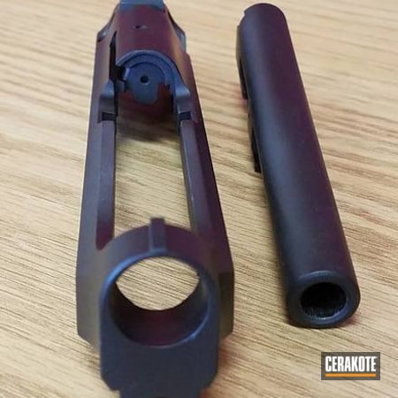 Powder Coating: Slide,9mm,Graphite Black H-146,Beretta,Gun Parts