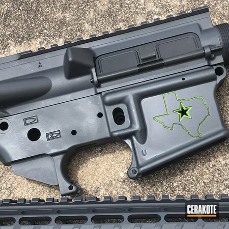 Powder Coating: Zombie Green H-168,Aero Precision,Texas Cerakote,Sniper Grey H-234,Tactical Rifle,AR-15,Rifle
