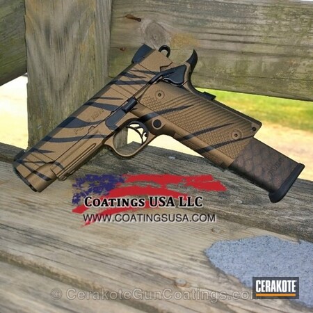Powder Coating: Graphite Black H-146,Tiger Stripes,Dragonskin,Stripes,Pistol,Burnt Bronze H-148,1911 Para