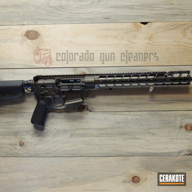 Cerakoted: Tactical Rifle,Midnight Bronze H-294,AR-15