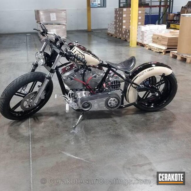 Cerakoted: DESERT SAND H-199,Custom Bike,Graphite Black H-146,Motorcycles,More Than Guns