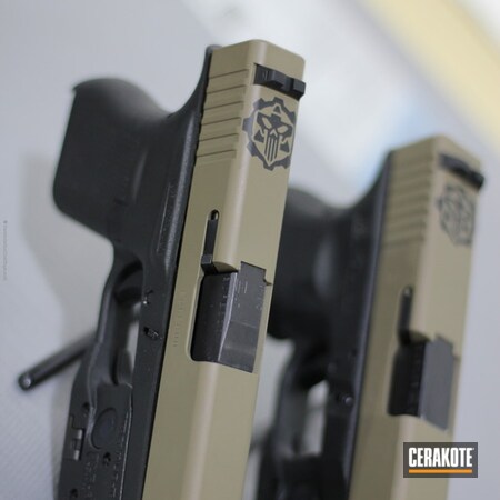 Powder Coating: Graphite Black H-146,Glock,Pistol,Blaster,Custom Mix,Carbine,Micro Roni,MAGPUL® FLAT DARK EARTH H-267