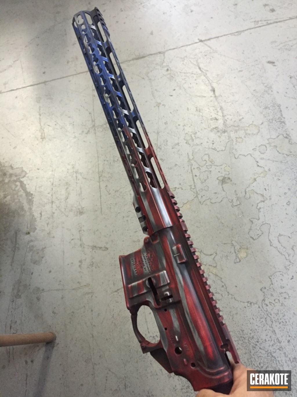 H 216 Smith Wesson Red H 190 Armor Black H 171 Nra Blue And H 213 Battleship Grey By Ricco Tumminello Cerakote