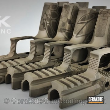 Cerakoted H-267 Magpul Flat Dark Earth With H-226 Patriot Brown And H-199 Desert Sand