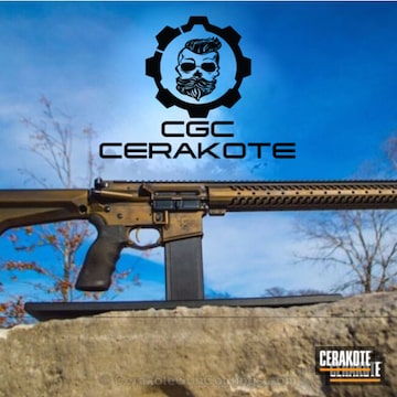 Sky Blue, Graphite Black And Burnt Bronze Tactical Rifle