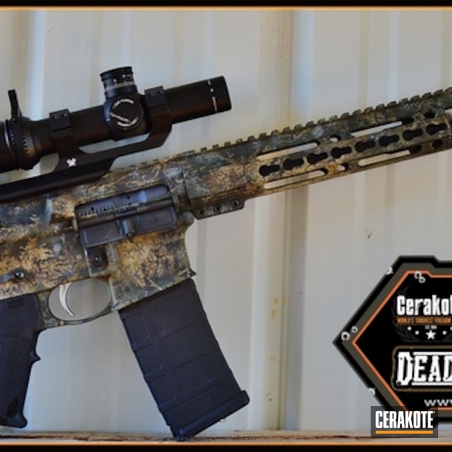 Cerakoted: Custom Mix,Desert Sage H-247,Coyote Tan H-235,HAZEL GREEN H-204,Custom Design,Tactical Rifle,msr,MAGPUL® O.D. GREEN H-232,Custom Camo,Chocolate Brown H-258