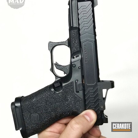 Powder Coating: MAD Black,Graphite Black H-146,Glock,Cerakote Elite Series,Handguns,Pistol,EDC
