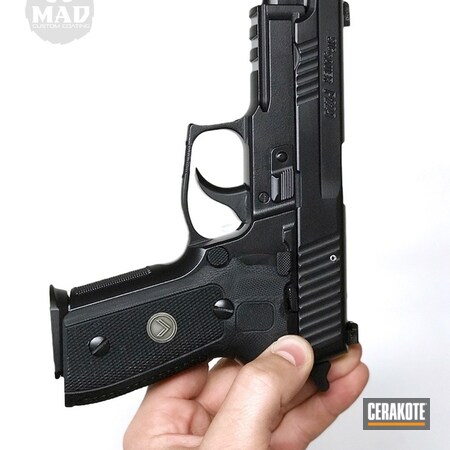 Powder Coating: MAD Black,Graphite Black H-146,Cerakote Elite Series,Sig Sauer,Handguns,Sig Legion