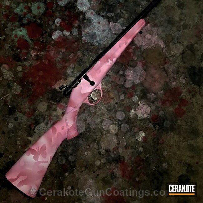 Cerakoted H-141 Prison Pink With H-140 Bright White And H-217 Bright Purple